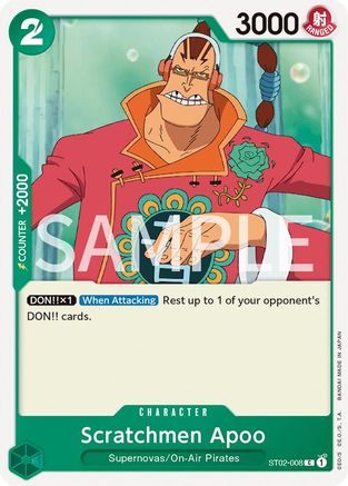 Scratchmen Apoo (ST02-008) [Revision Pack Cards] One Piece Single Bandai