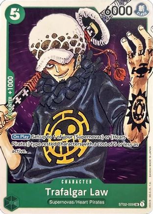 Trafalgar Law (ST02-009) [Revision Pack Cards] Foil One Piece Single Bandai