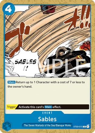 Sables (ST03-015) [Revision Pack Cards] One Piece Single Bandai