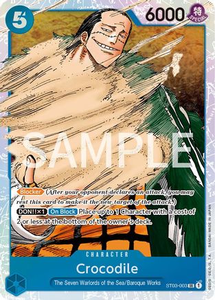 Crocodile (003) (ST03-003) [Revision Pack Cards] Foil One Piece Single Bandai