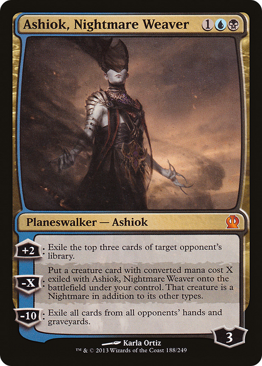 Ashiok, Nightmare Weaver (THS-188) [Theros] Foil MTG Single Wizards of the Coast