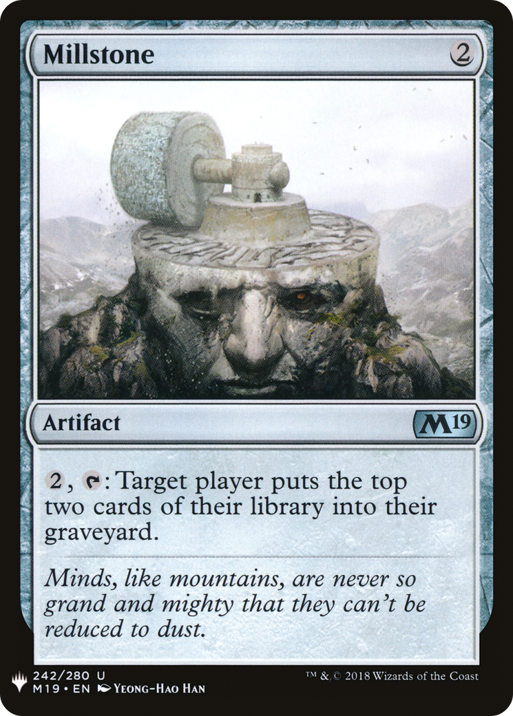 Millstone (LIST-M19-242) [Mystery Booster] The List MTG Single Wizards of the Coast