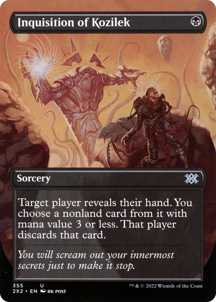 Inquisition of Kozilek (2X2-355) [Double Masters 2022] (Borderless) MTG Single Wizards of the Coast