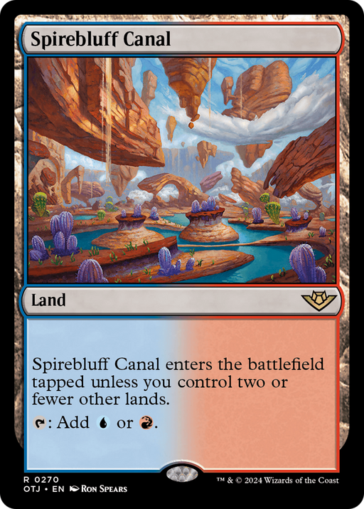Spirebluff Canal (OTJ-270) [Outlaws of Thunder Junction] MTG Single Wizards of the Coast
