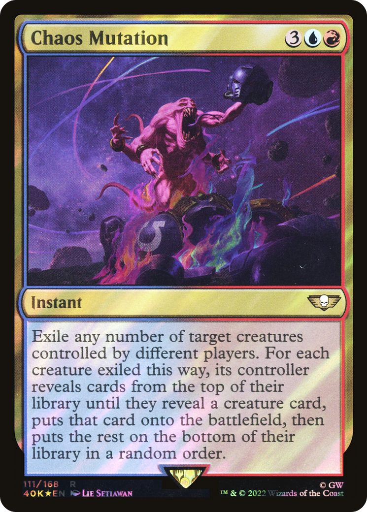 Chaos Mutation (40K-111★) [Warhammer 40,000 Commander] Foil MTG Single Wizards of the Coast