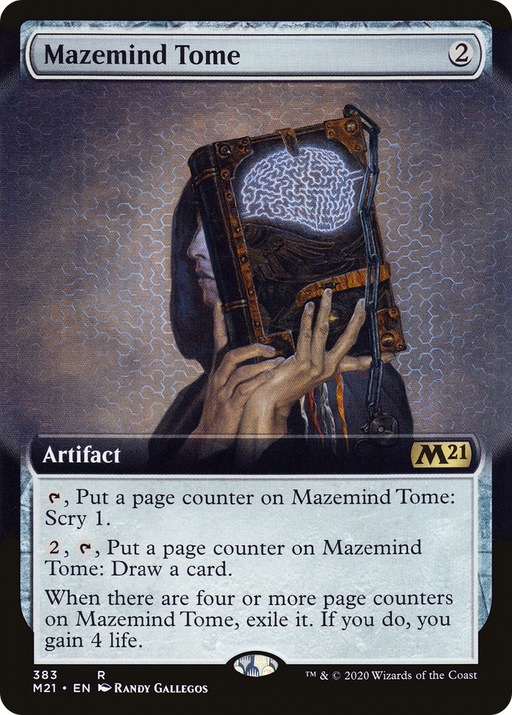 Mazemind Tome (M21-383) [Core Set 2021] (Extended Art) MTG Single Wizards of the Coast