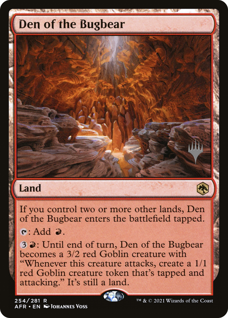 Den of the Bugbear (PPAFR-254) [Adventures in the Forgotten Realms Promos] MTG Single Wizards of the Coast