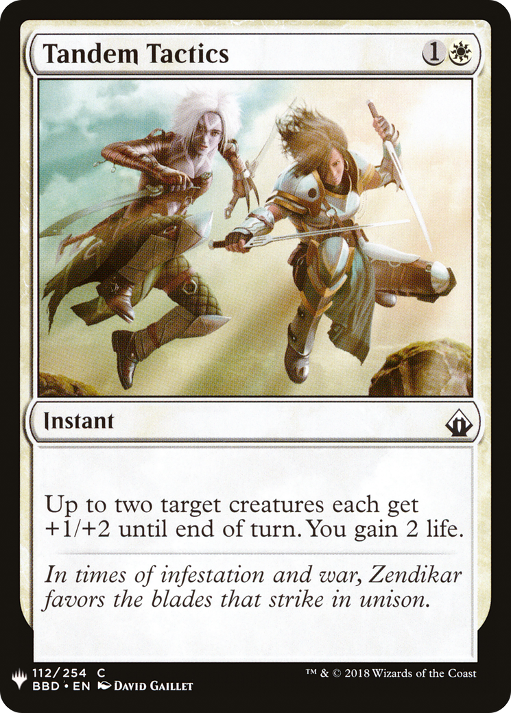 Tandem Tactics (LIST-BBD-112) [Mystery Booster] The List MTG Single Wizards of the Coast