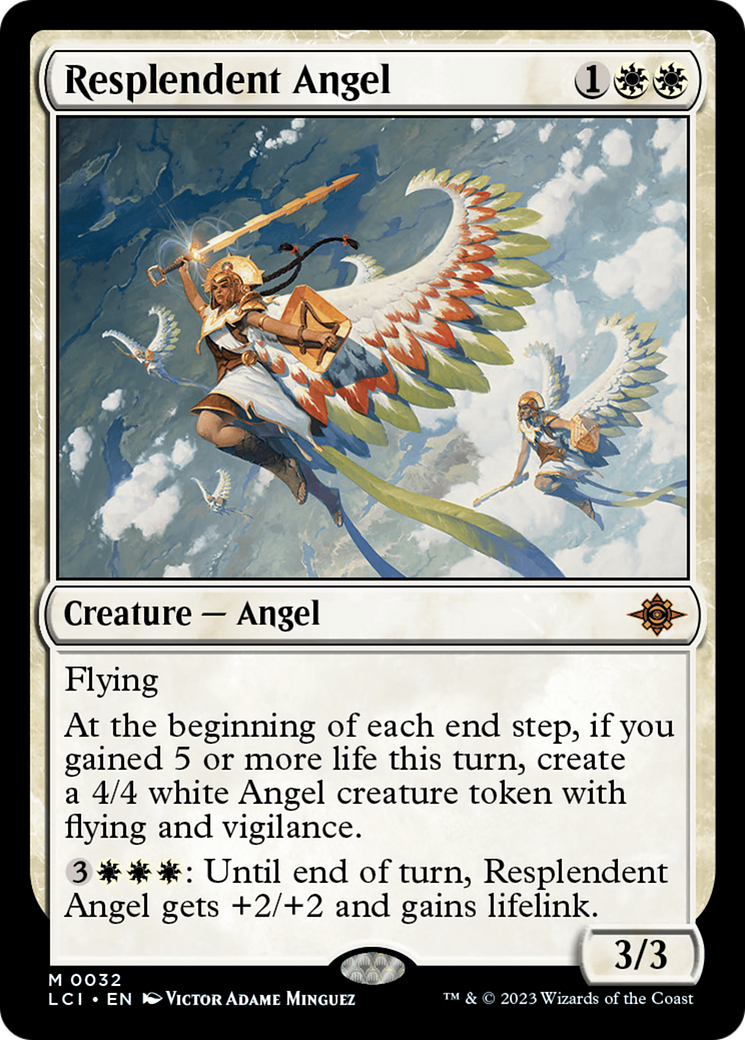 Resplendent Angel (LCI-032) [The Lost Caverns of Ixalan] Foil MTG Single Wizards of the Coast