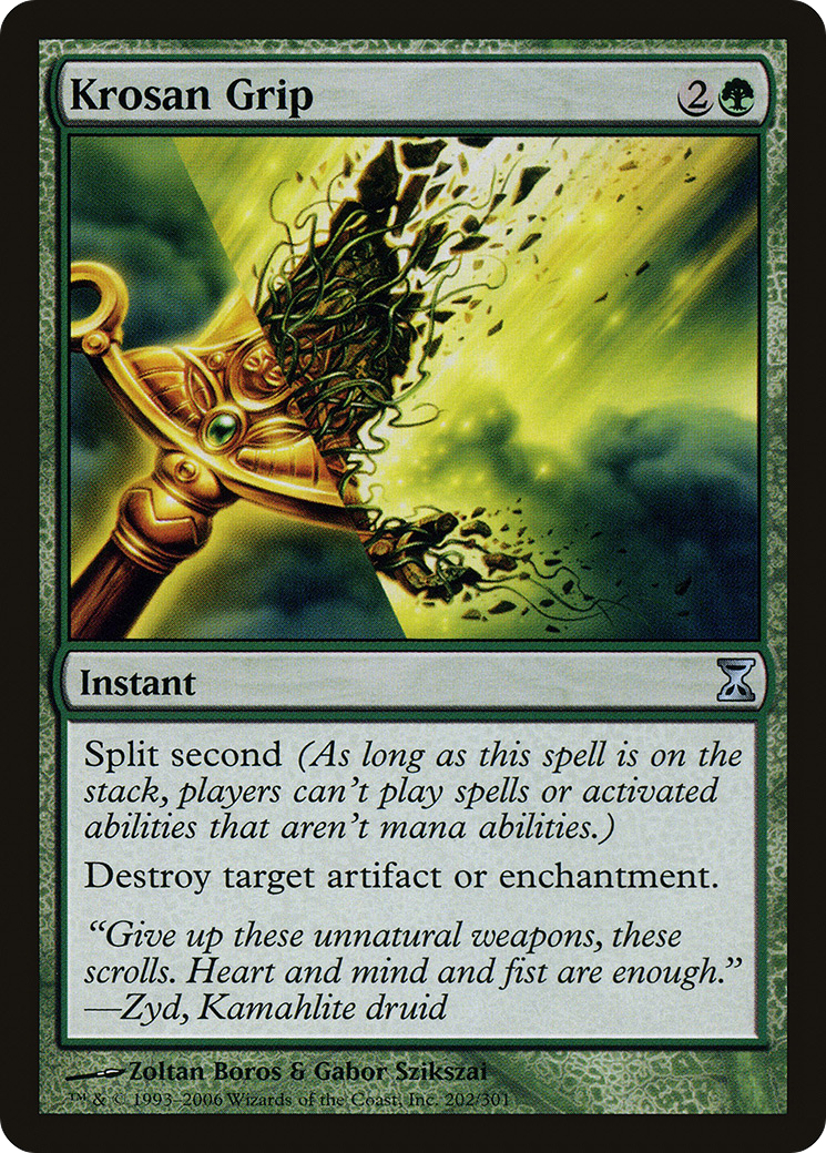 Krosan Grip (TSP-202) [Time Spiral] MTG Single Wizards of the Coast