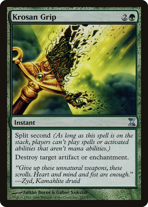 Krosan Grip (TSP-202) [Time Spiral] Foil MTG Single Wizards of the Coast
