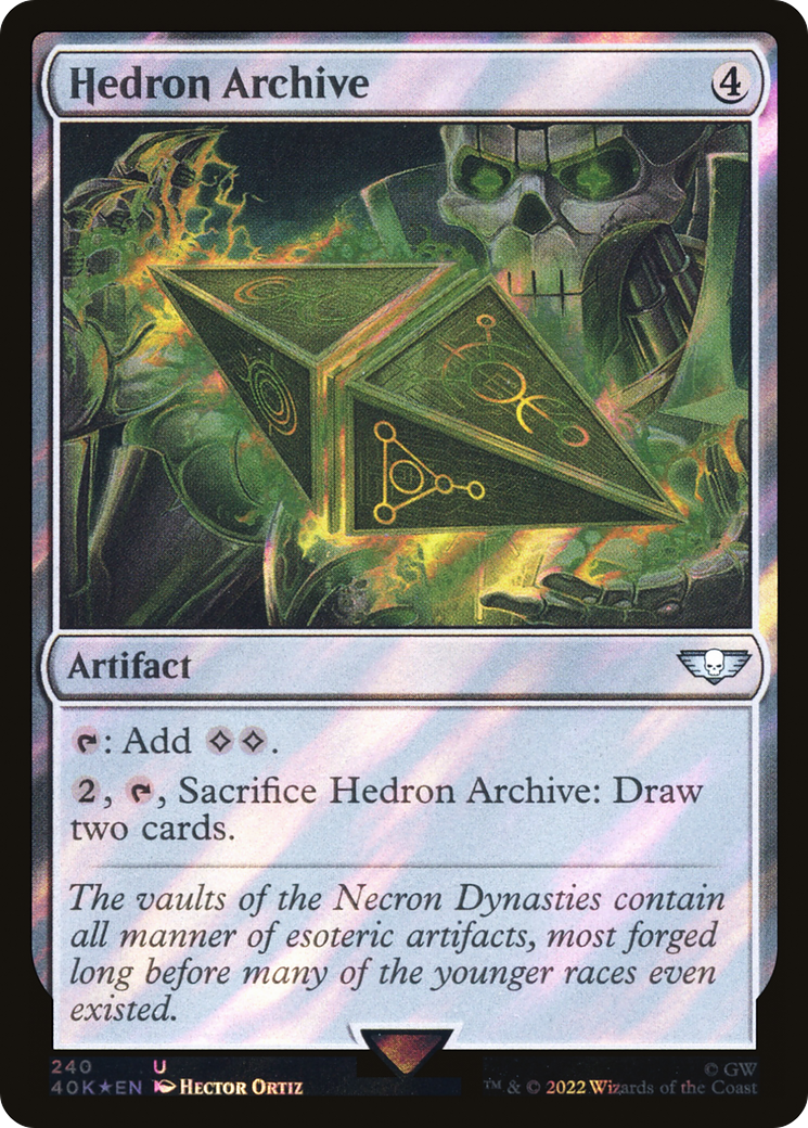 Hedron Archive (40K-240★) [Warhammer 40,000 Commander] Foil MTG Single Wizards of the Coast