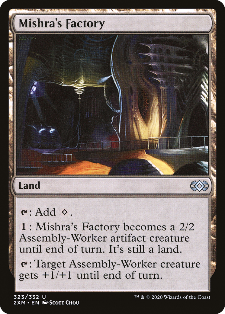 Mishra's Factory (2XM-323) [Double Masters] Foil MTG Single Wizards of the Coast
