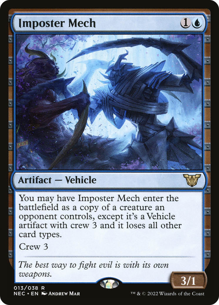 Imposter Mech (NEC-013) [Neon Dynasty Commander] MTG Single Wizards of the Coast