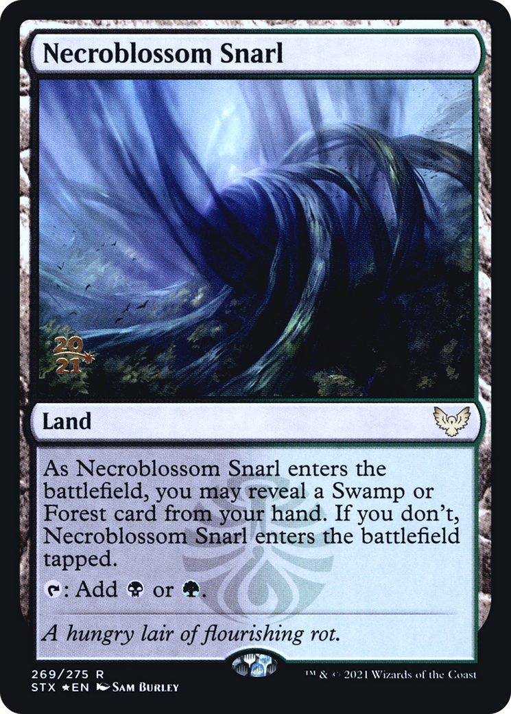Necroblossom Snarl (PRE-269) [Strixhaven: School of Mages Promos] Foil MTG Single Wizards of the Coast