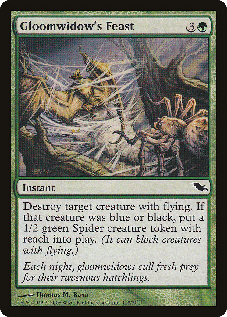 Gloomwidow's Feast (SHM-118) [Shadowmoor] MTG Single Wizards of the Coast