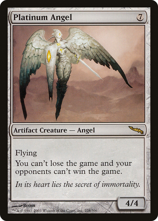Platinum Angel (MRD-228) [Mirrodin] MTG Single Wizards of the Coast