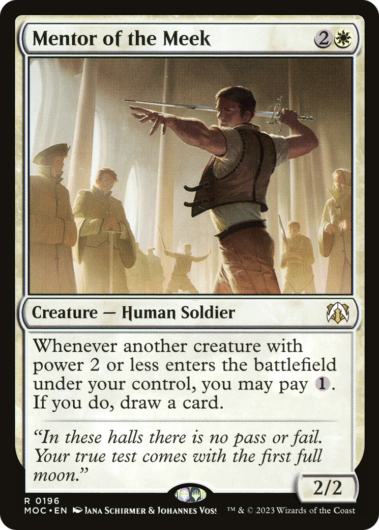 Mentor of the Meek (MOC-196) [March of the Machine Commander] MTG Single Wizards of the Coast