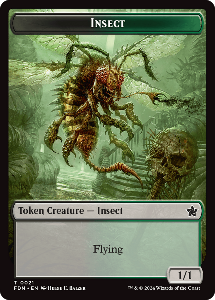 Insect (TFDN-021) [Tokens] Foundations Tokens MTG Single Wizards of the Coast