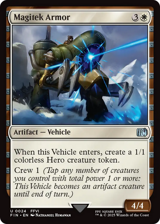 Magitek Armor (FIN-024) [FINAL FANTASY] Foil MTG Single Wizards of the Coast