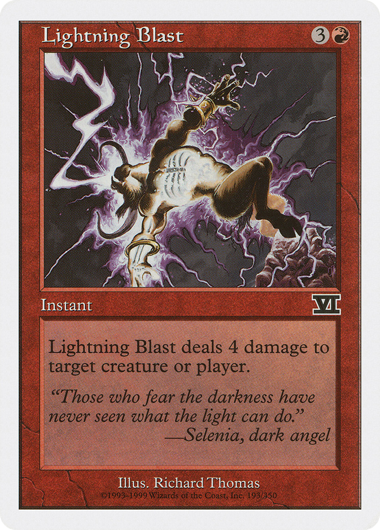 Lightning Blast (6ED-193) [Classic Sixth Edition] MTG Single Wizards of the Coast