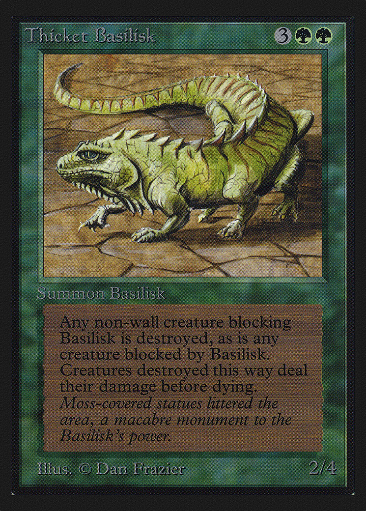 Thicket Basilisk (IED-219) [Intl. Collectors' Edition] MTG Single Wizards of the Coast