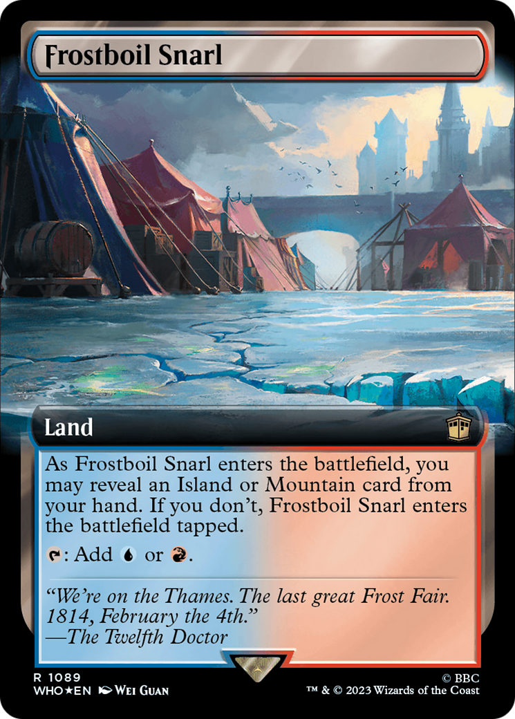 Frostboil Snarl (Surge Foil) (WHO-1089) [Doctor Who] (Extended Art) Foil MTG Single Wizards of the Coast