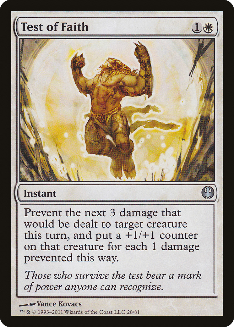 Test of Faith (DDG-028) [Misc] Duel Decks: Knights vs. Dragons MTG Single Wizards of the Coast