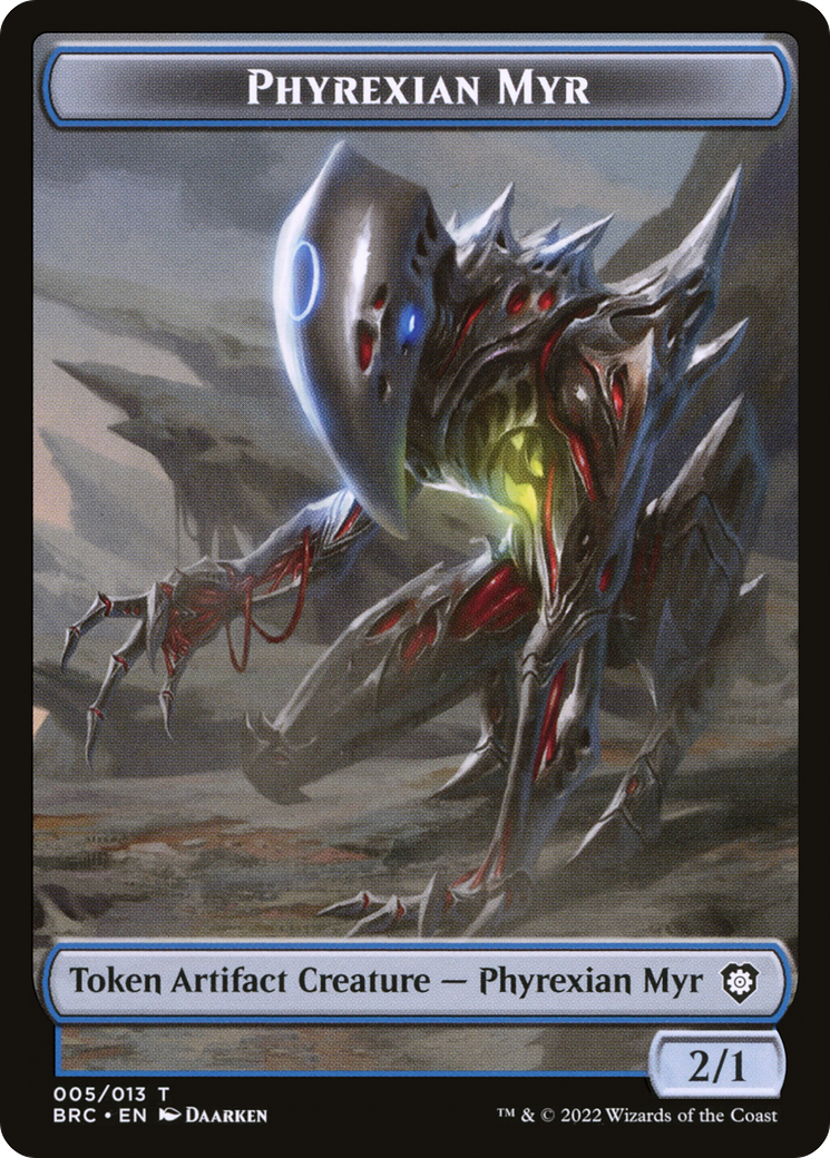 Phyrexian Myr (TBRC-005) [Tokens] The Brothers' War Commander Tokens Foil MTG Single Wizards of the Coast