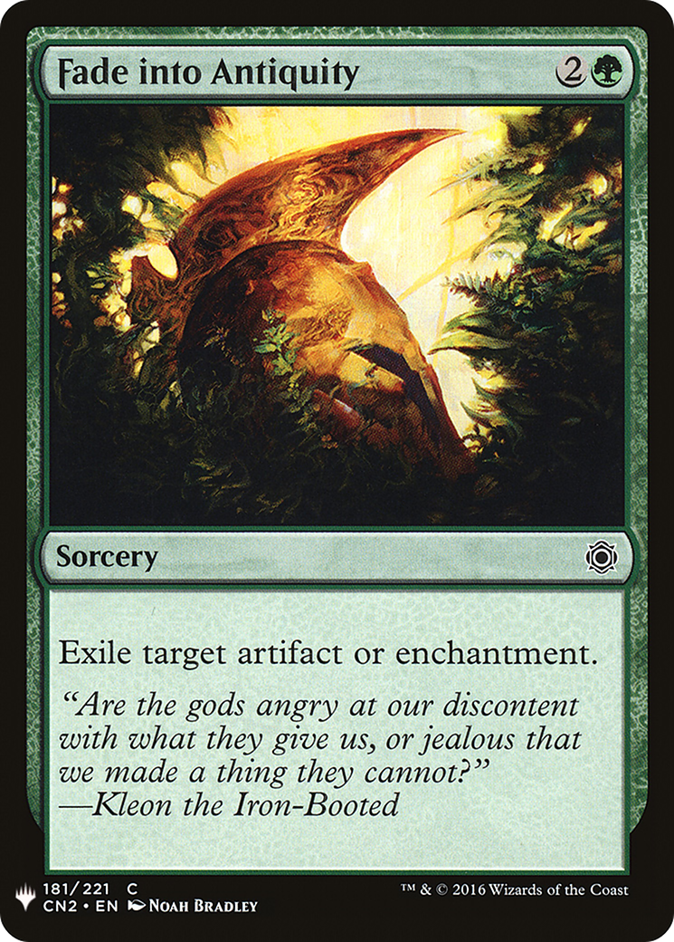 Fade into Antiquity (LIST-181) [Mystery Booster] The List MTG Single Wizards of the Coast