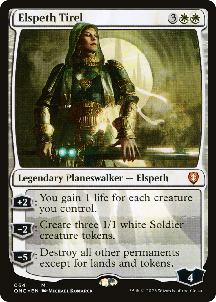 Elspeth Tirel (ONC-064) [Phyrexia: All Will Be One Commander] MTG Single Wizards of the Coast