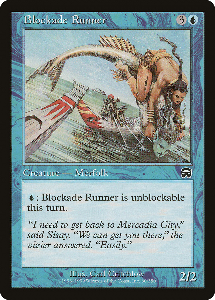 Blockade Runner (MMQ-060) [Mercadian Masques] Foil MTG Single Wizards of the Coast