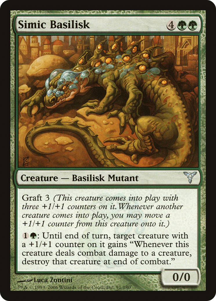 Simic Basilisk (DIS-091) [Dissension] MTG Single Wizards of the Coast