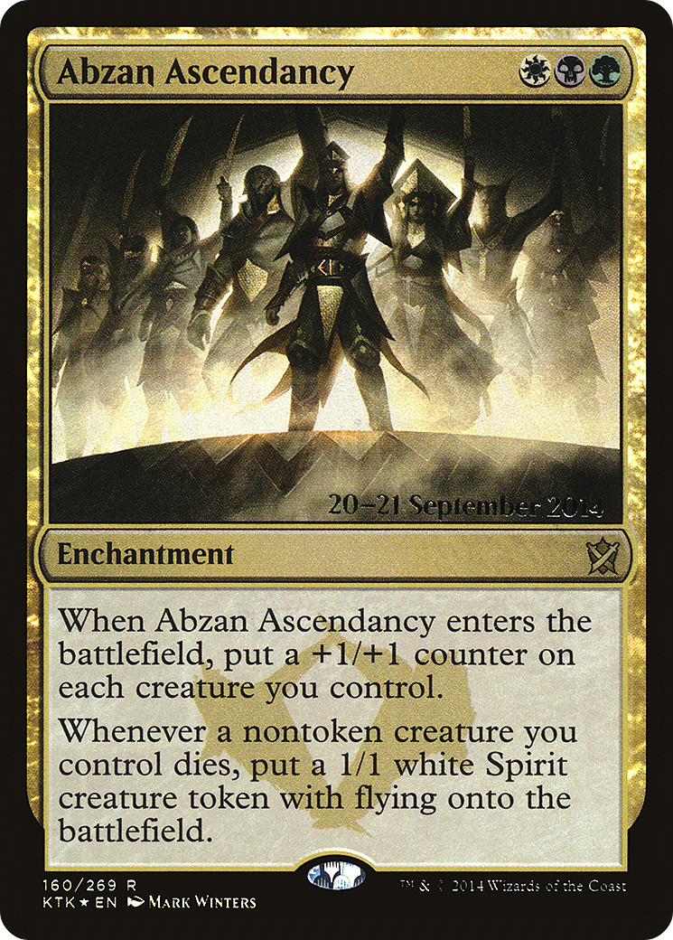 Abzan Ascendancy (PRE-160) [Khans of Tarkir Promos] Foil MTG Single Wizards of the Coast