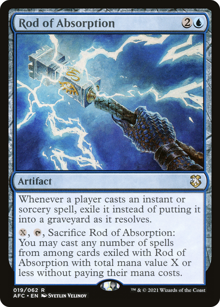 Rod of Absorption (AFC-019) [Forgotten Realms Commander] MTG Single Wizards of the Coast