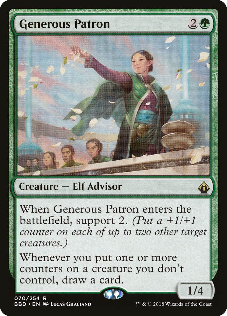 Generous Patron (BBD-070) [Battlebond] Foil MTG Single Wizards of the Coast