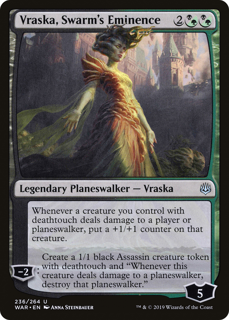 Vraska, Swarm's Eminence (WAR-236) [War of the Spark] Foil MTG Single Wizards of the Coast
