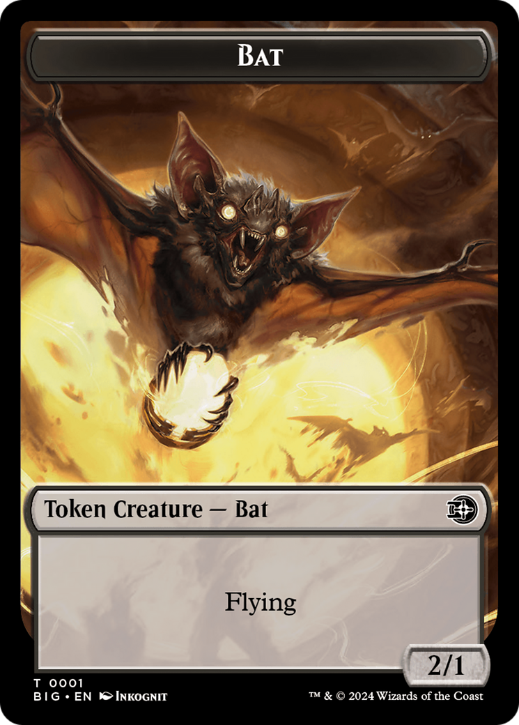 Bat (TBIG-001) [Tokens] The Big Score Tokens MTG Single Wizards of the Coast