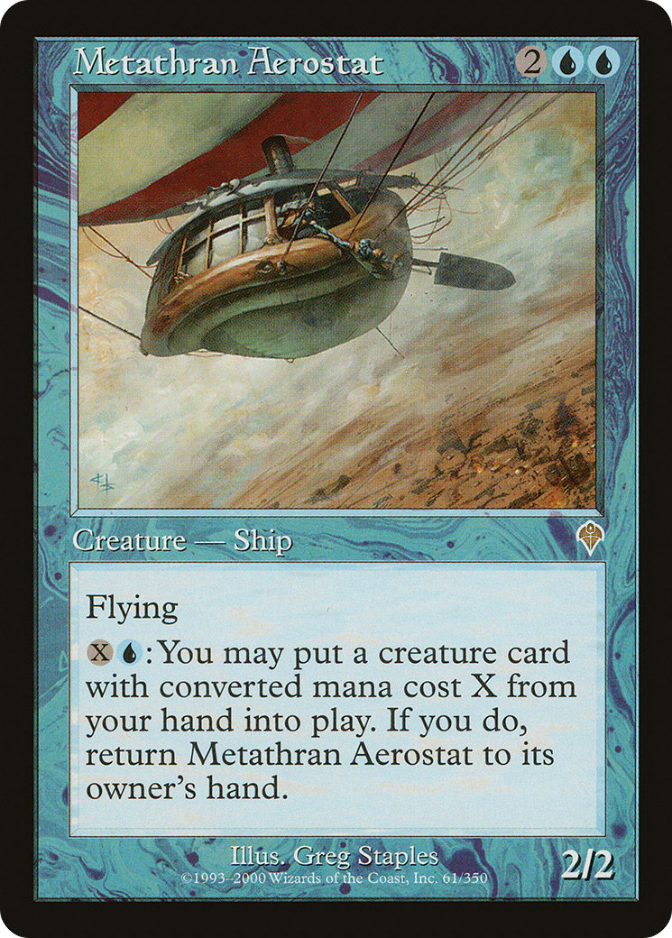 Metathran Aerostat (INV-061) [Invasion] Foil MTG Single Wizards of the Coast