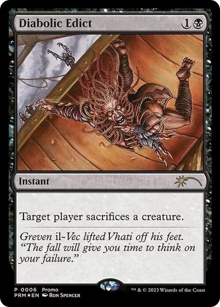 Diabolic Edict (Graphic Novel Insert) (MEDIA-006) [Misc] Media and Collaboration Promos Foil MTG Single Wizards of the Coast