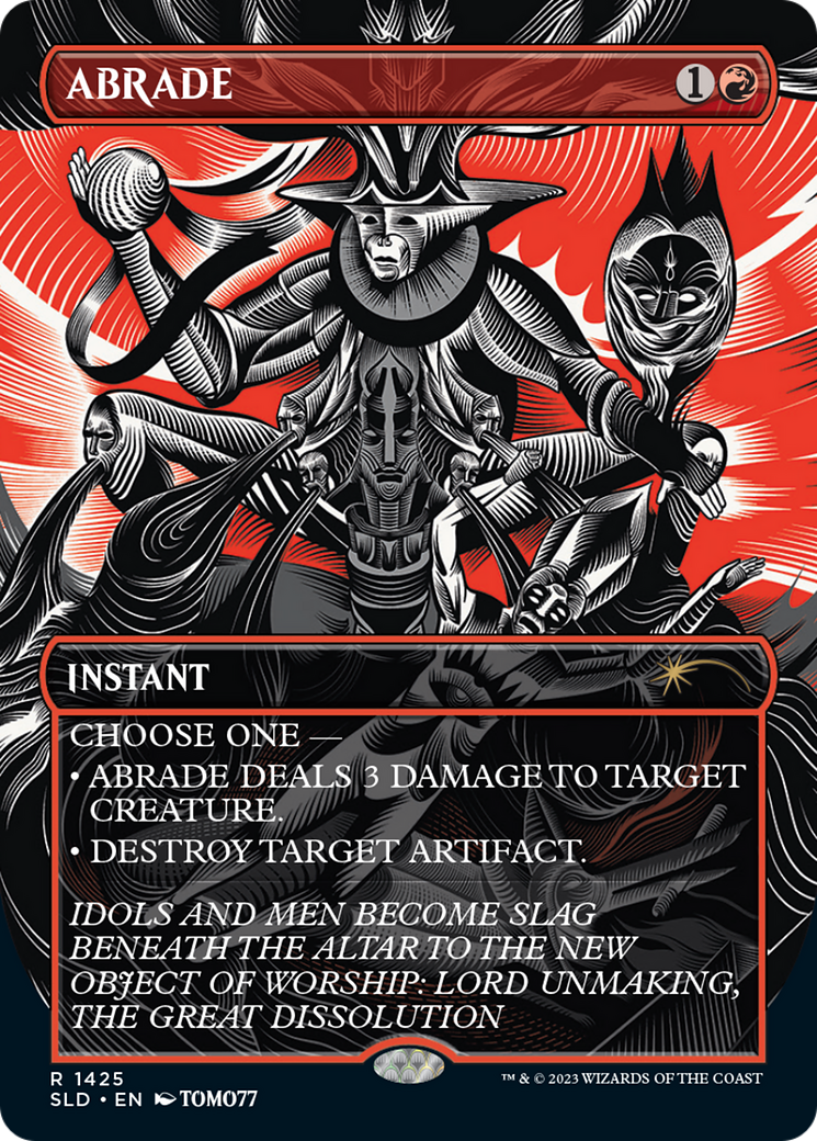 Abrade (1425) (SLD-1425) [Secret Lair] Drop (Borderless) MTG Single Wizards of the Coast