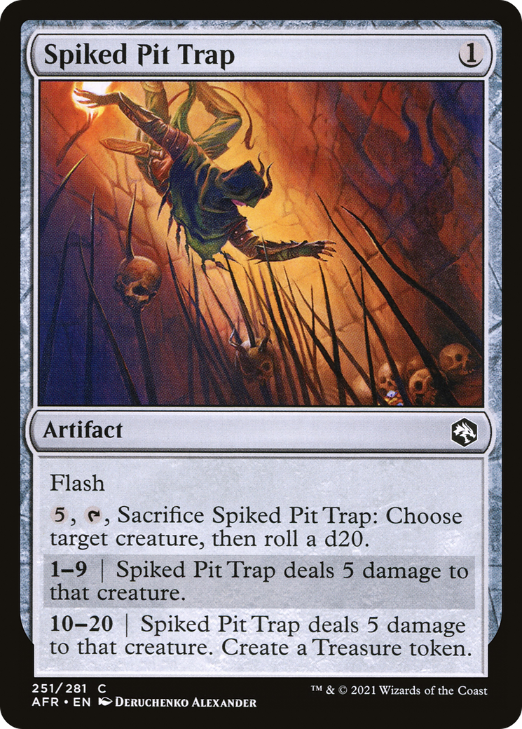 Spiked Pit Trap (AFR-251) [Adventures in the Forgotten Realms] MTG Single Wizards of the Coast