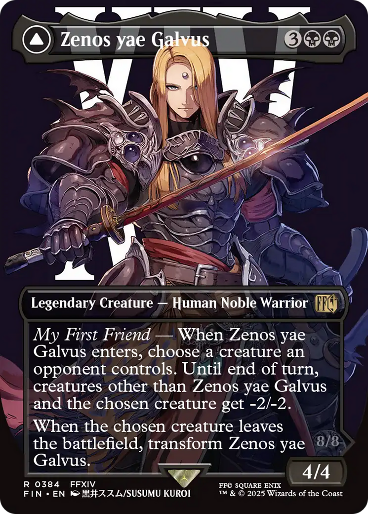 Zenos yae Galvus // Shinryu, Transcendent Rival (FIN-384) [FINAL FANTASY] (Borderless) MTG Single Wizards of the Coast