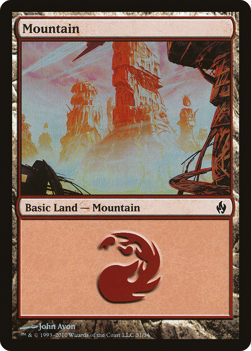 Mountain (PD2-031) [Misc] Premium Deck Series: Fire and Lightning Foil MTG Single Wizards of the Coast