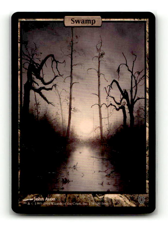 Swamp (138) [Unhinged] - Scan (LB-062) Foil High End MTG Single Magic: The Gathering