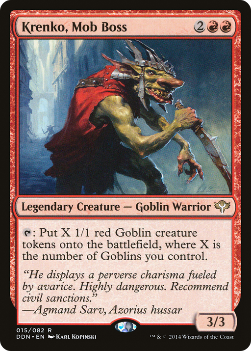 Krenko, Mob Boss (DDN-015) [Misc] Duel Decks: Speed vs. Cunning MTG Single Wizards of the Coast