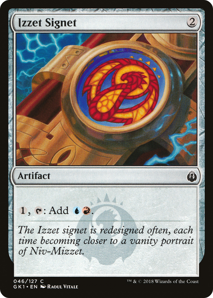 Izzet Signet (GR1-046) [Misc] GRN Guild Kit MTG Single Wizards of the Coast