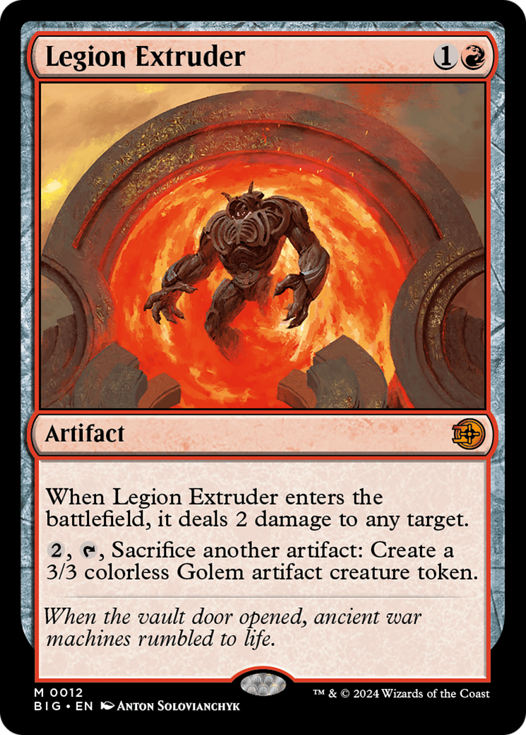 Legion Extruder (BIG-012) [The Big Score] Foil MTG Single Wizards of the Coast