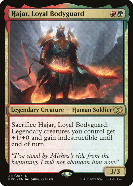 Hajar, Loyal Bodyguard (BRO-211) [The Brothers' War] MTG Single Wizards of the Coast