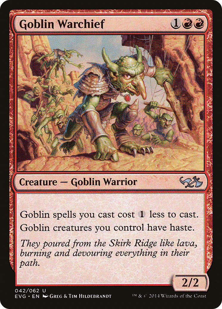 Goblin Warchief (DD3-) [Misc] Duel Decks Anthology: Elves vs. Goblins MTG Single Wizards of the Coast